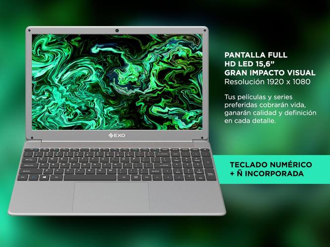 Notebook Exo Intel core I3 8GB SSD 256GB Pantalla 15.6