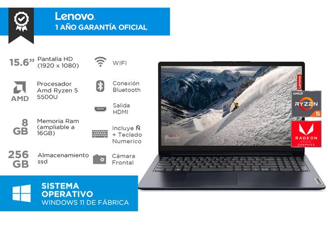 Notebook Lenovo Ideapad AMD Ryzen 5 Ram 8GB  - 1