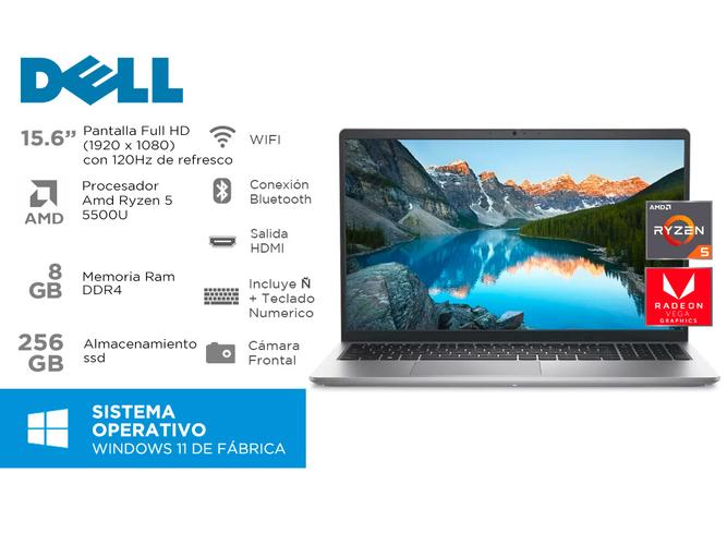 Notebook Dell Inspiron 3525 Ryzen 5 8gb ram 256gb ssd 15,6