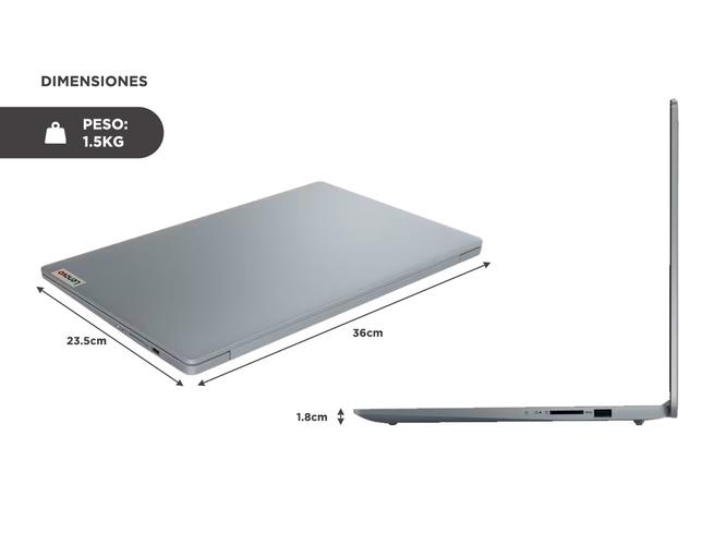 Notebook Lenovo IdeaPad Slim 3 Intel i3 8gb 256gb ssd 15.6