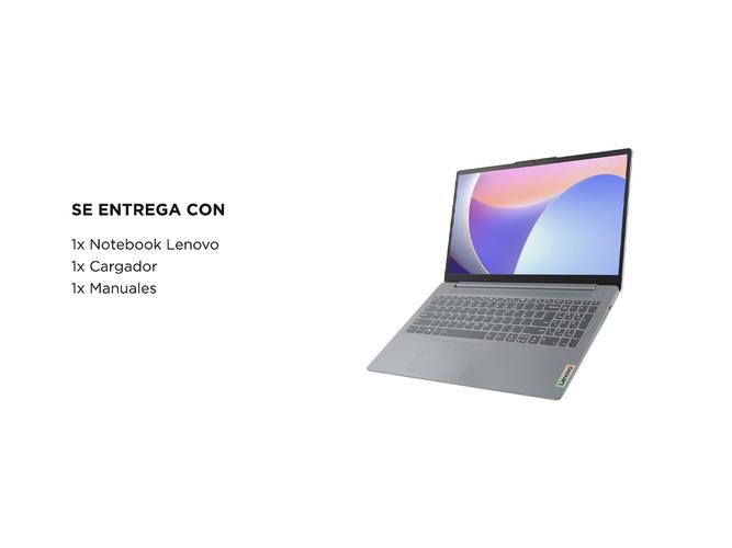Notebook Lenovo IdeaPad Slim 3 Intel i3 8gb 256gb ssd 15.6