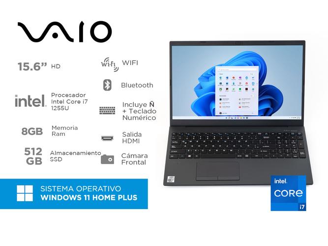 Notebook Vaio FE15 156 Core i7 8gb ram 512gb ssd Windows 11 - 1