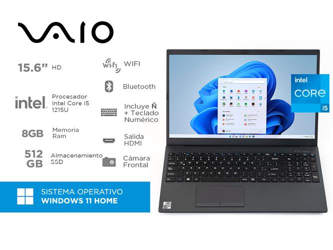 Notebook Vaio Fe15 Intel Core i5 8gb ram 512gb ssd FHD Win11 Home - 1