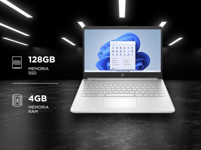 Notebook HP 14 Celeron N4120 4GB RAM 128GB SSD Windows 11 Home - 4