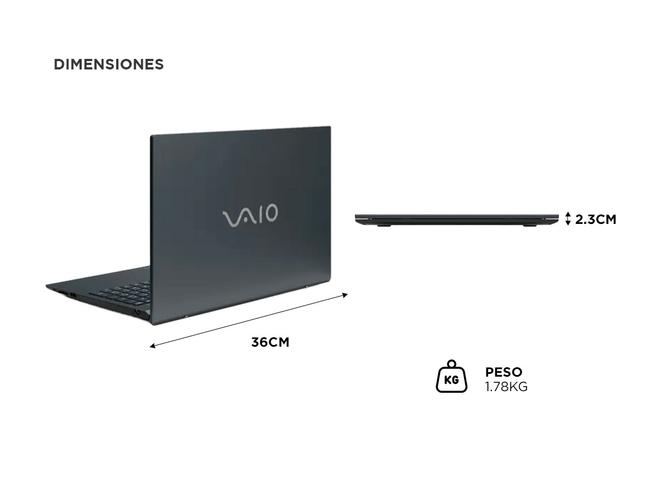 Notebook Vaio Intel Core i5 12Gen 8GB RAM 256GB SSD Windows 11 Home - 4