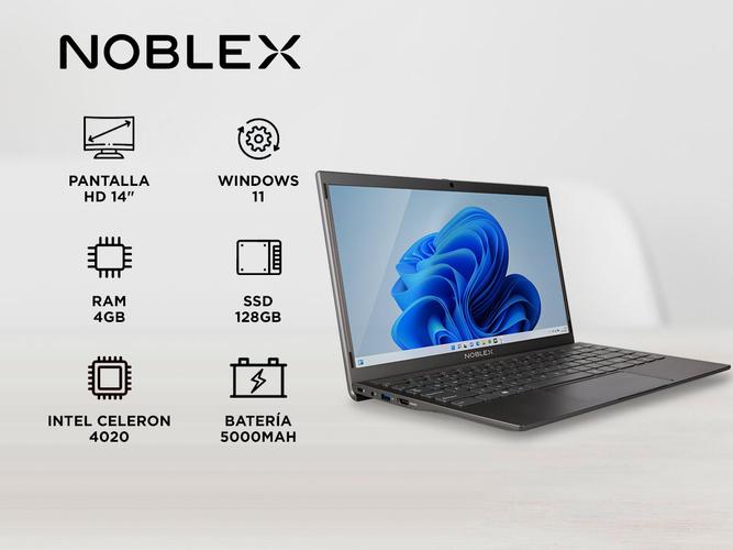 Notebook Noblex Intel Celeron N4020C 4GB RAM 128GB SSD N14X1010 - 1