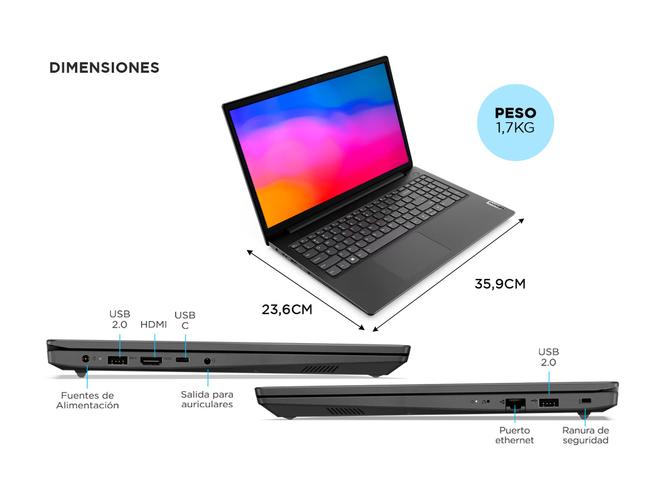 Notebook Lenovo V15 G3 Intel Core i7 1255U 8GB RAM 512GB SSD Free Dos - 5