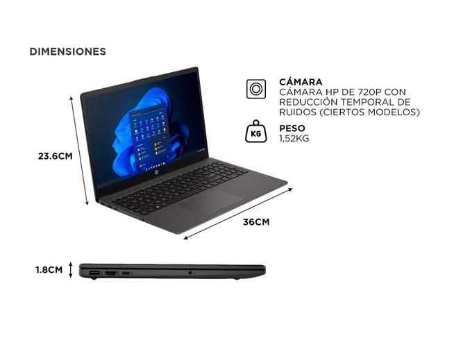 Notebook Hp 255 G10 Ryzen 3-7330u 8Gb 512Gb 15 Windows 11 - 5