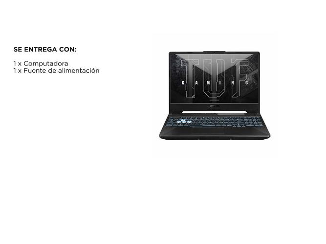 Notebook ASUS TUF Gaming F15 Intel® Core™ i5 6 núcleos NVIDIA® GeForce RTX™ 2050 16GB 512GB FX506HF-HN018W - 6
