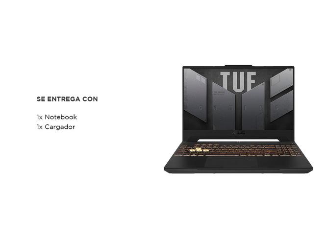 Notebook ASUS TUF Gaming F15 Intel® Core™ i5 12 núcleos NVIDIA® GeForce RTX™ 3050 16 GB 512GB FX507ZC4-HN038W - 6