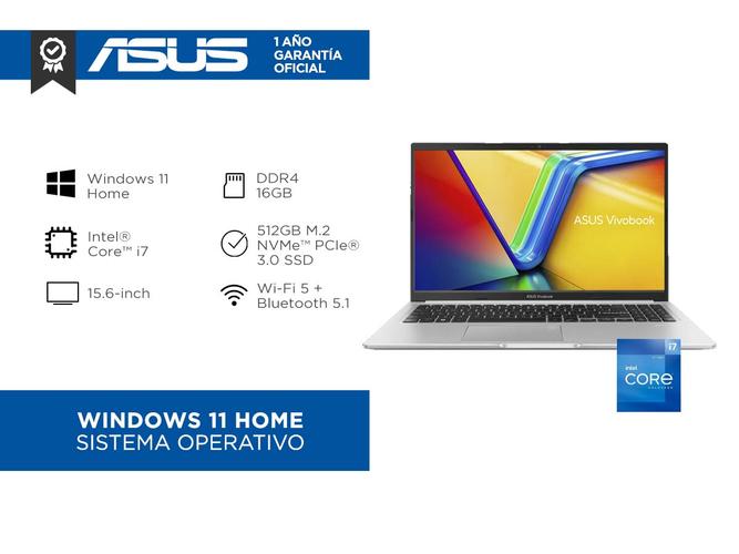 Notebook ASUS Vivobook 15 Intel®Core™ i7 16GB 512GB X1502ZA-EJ194W - 1