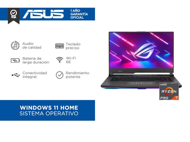 Notebook Gamer ROG Strix G15 AMD Ryzen™ 7 NVIDIA® GeForce RTX™ 3050 16GB 512GB G513RC-HN091W - 1