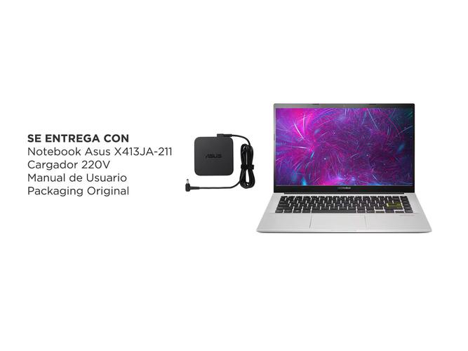 Notebook Asus X413JA-211 Intel Core i3 4gb ssd 128gb Windows 10 FHD 14 Pulg - 6