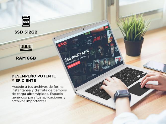 Notebook Gad-C3 Gadnic 141 I3 8GB DDR4 sodimm 512 GB SSD - 2
