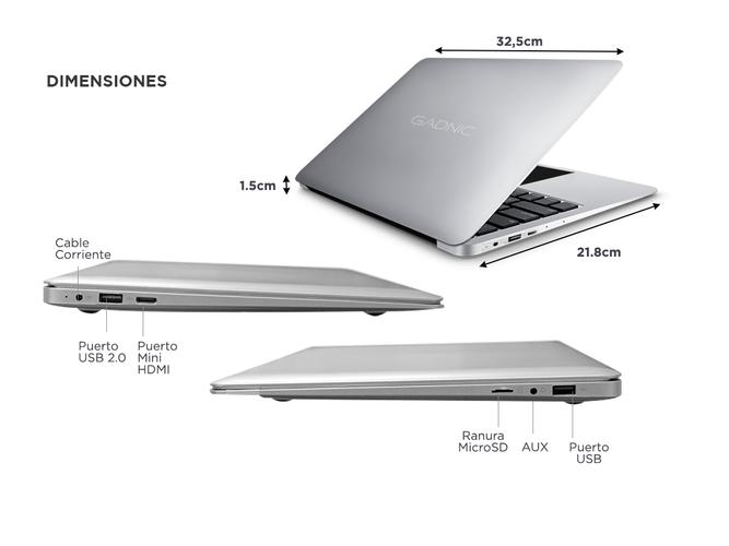 Notebook Gad-C3 Gadnic 141 I3  8GB DDR4 sodimm 512 GB SSD  - 5