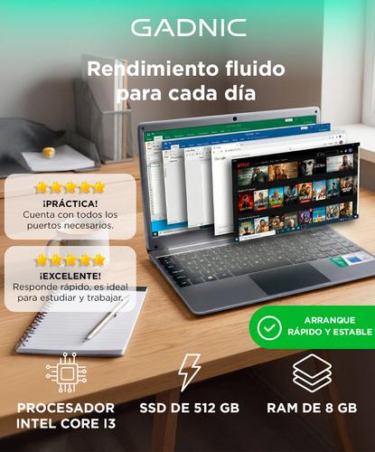 Notebook Gad-C3 Gadnic 141 I3  8GB DDR4 sodimm 512 GB SSD  - 1