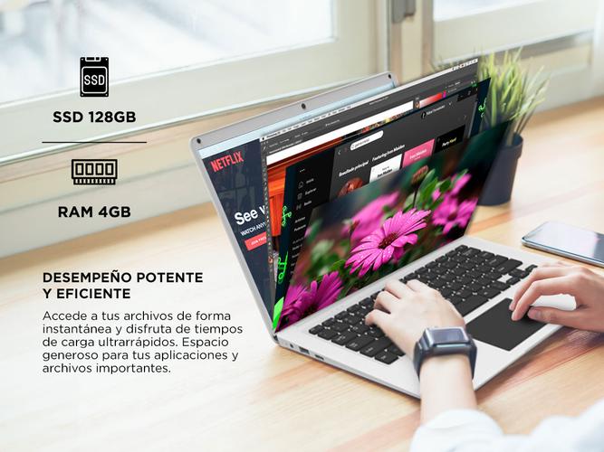 Notebook Gadnic G3 Intel Celeron 4GB RAM 128GB SSD 14.1
