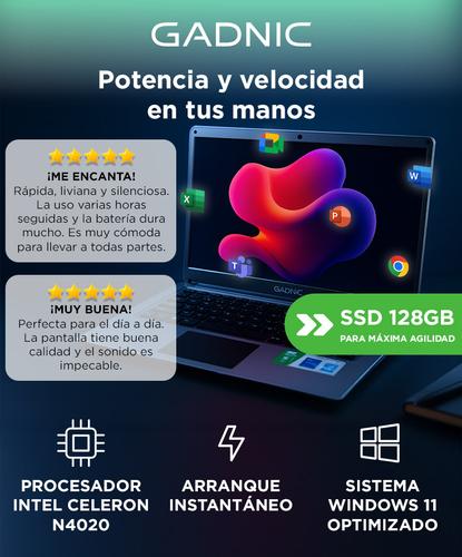 Notebook Gadnic G3 Intel Celeron 4GB RAM 128GB SSD 14.1 - 1
