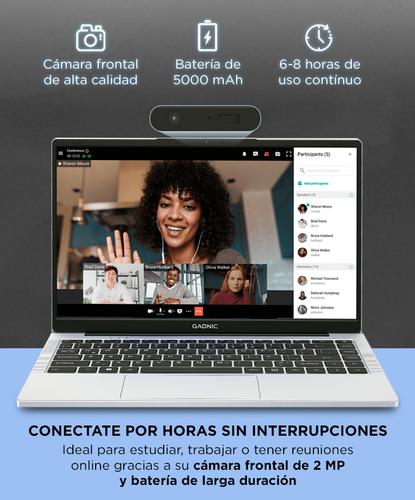 Notebook Gadnic 14 Pulgadas Intel Celeron N4020 RAM 4GB SSD 128GB Cámara Frontal - 4