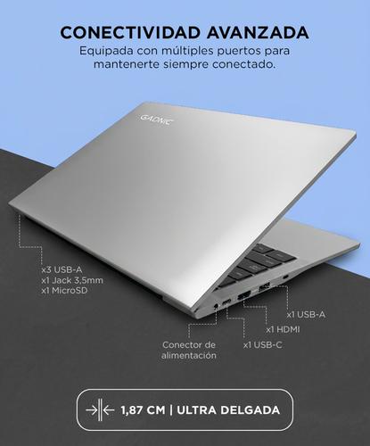 Notebook Gadnic 14 Pulgadas Intel Celeron N4500 RAM 4GB SSD 128GB Cámara Frontal + Soporte - 3