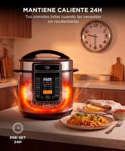 Olla a Presión Eléctrica Programable CUK By Gadnic VitaPress 6L Multifunción 1000W con Panel Táctil Acero Inoxidable  - 3