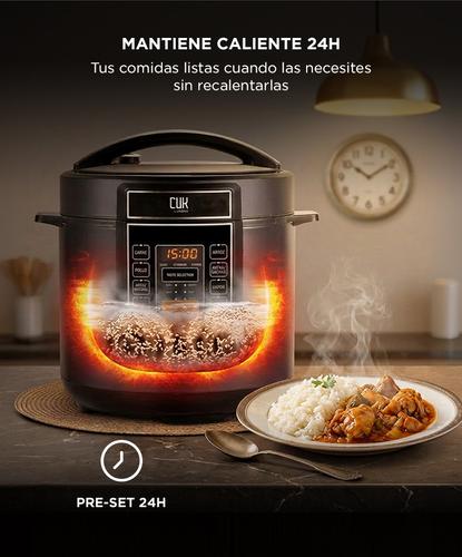 Olla a Presión Eléctrica Programable CUK By Gadnic VitaPress 6L Multifunción 1000W con Panel Táctil Timer  - 3
