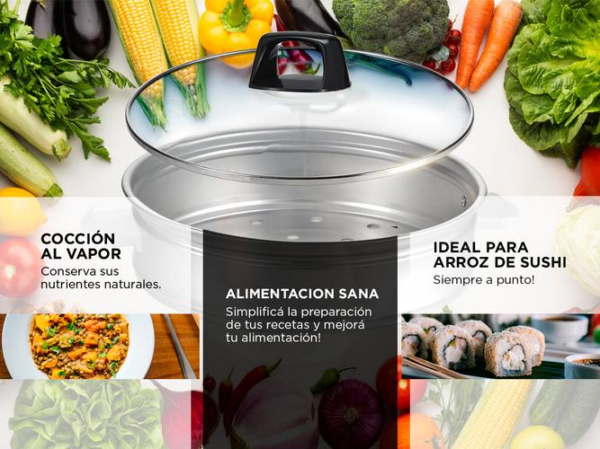 Olla Electrica Arrocera ATMA SUMB1P Vaporera + Kit para hacer sushi - 3