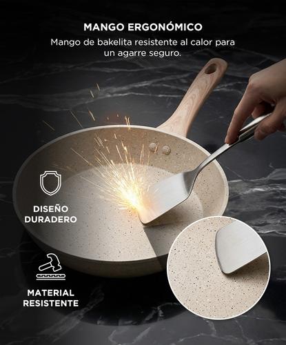 Sartén Granito CUK By Gadnic 24cm Antiadherente Inducción Aluminio  - 4