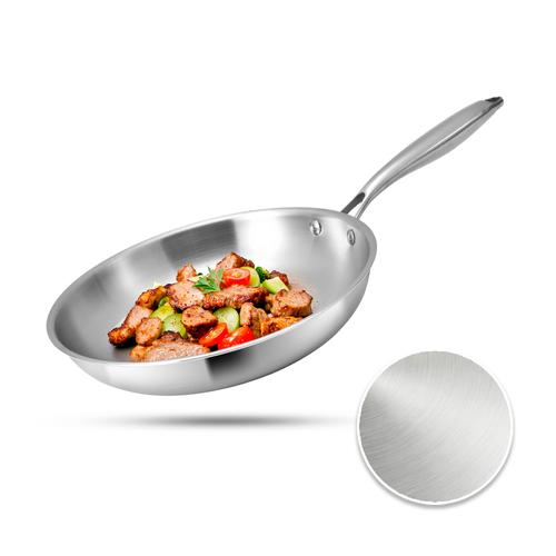 Sartén Acero Inoxidable CUK By Gadnic 24cm Inducción Calor Uniforme Cocina - 0