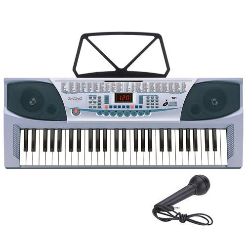 Órgano Eléctrico Gadnic T01 54 Teclas 100 Ritmos 8 Percusiones 4 1/2 Octavas  - 0