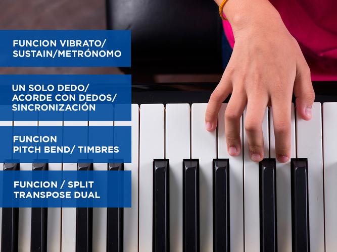 Órgano Eléctrico Gadnic T04 61 Teclas Display LCD Midi 128 Ritmos 4 1/2 Octavas - 5