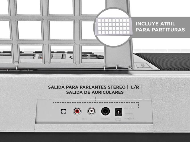 Órgano Eléctrico Gadnic T03 61 Teclas 5 Octavas 200 Ritmos 8 Percusiones - 5