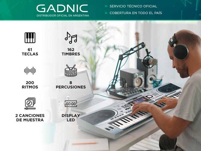 Órgano Eléctrico Sensitivo Gadnic T05 Atril + Asiento + Bolso - 1