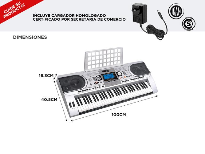 Órgano Eléctrico Sensitivo Gadnic T05 Atril + Asiento + Bolso - 5