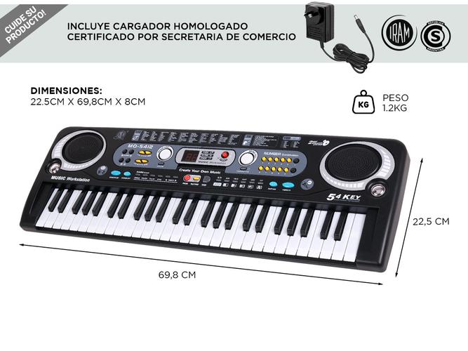 Teclado Musical Organo 54Teclas - 4