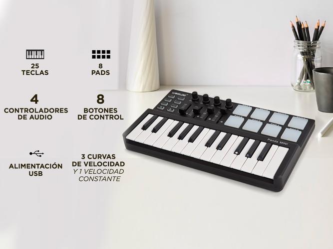 Mini Teclado Panda Mini 25 Teclas USB - 1