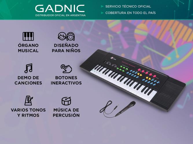 Órgano Musical Gadnic T050 Teclado Para Niños  - 1