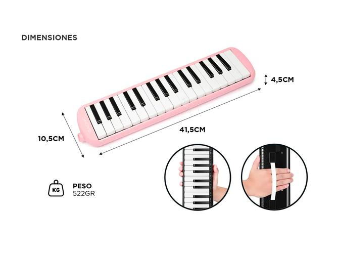 Flauta Melódica Gadnic Piano 32 Teclas  Accesorios - 4