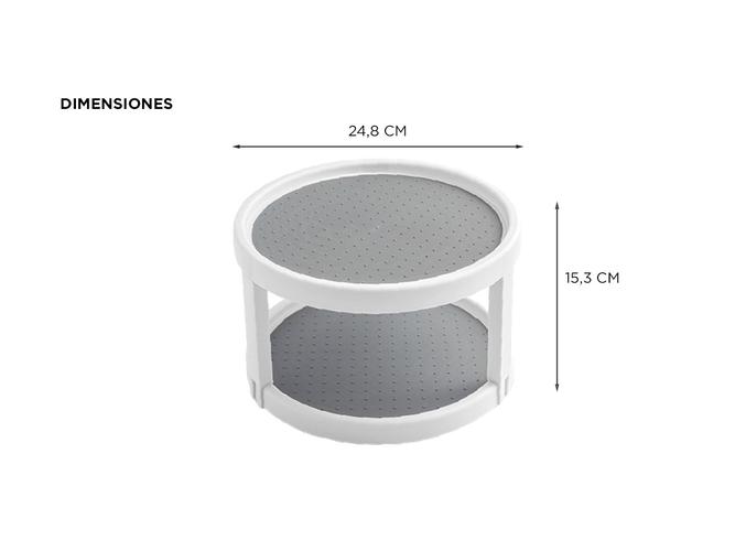 Bandeja Giratoria Gadnic Plato Organizador Doble - 3