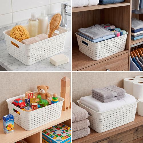 Set X4 Organizadores Gadnic Canastos Medianos 40cm 16L - 0