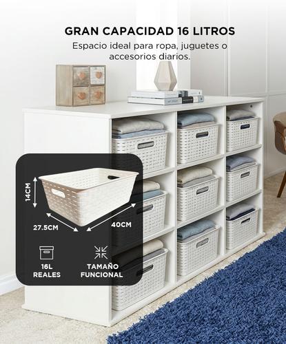 Set X4 Organizadores Gadnic Canastos Medianos 40cm 16L - 2