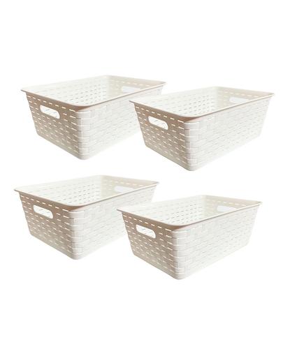 Set X4 Organizadores Gadnic Canastos Medianos 40cm 16L - 5