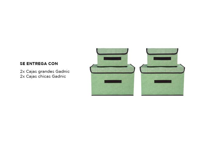Set x4 Cajas de Tela Gadnic Canasto Organizador - 5
