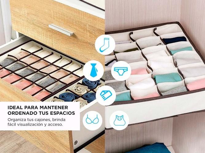 Kitx 4 Organizadores de Cajón Gadnic Medias y Ropa Interior  - 2