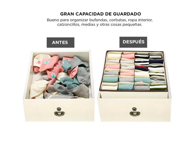 Kitx 4 Organizadores de Cajón Gadnic Medias y Ropa Interior  - 3