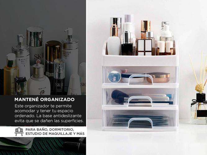 Organizador De Maquillaje Cosmético Joyero Acrílico Cajones - 3