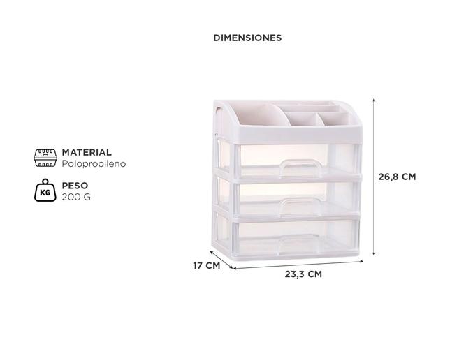 Organizador De Maquillaje Cosmético Joyero Acrílico Cajones - 4