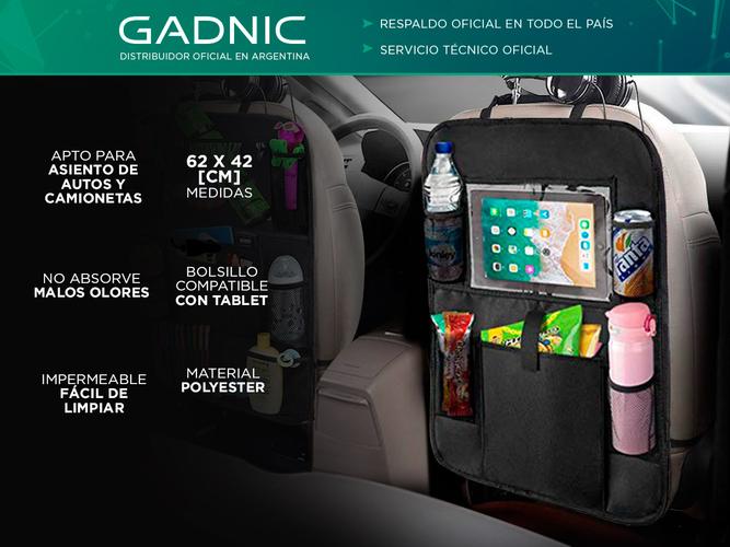 Organizador De Asiento Para Auto Gadnic Con Soporte Para Tablet - 1