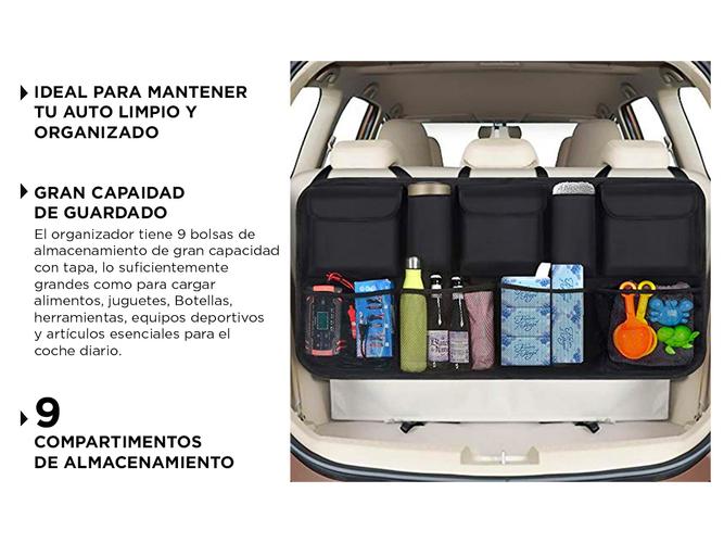 Organizador De Baúl Para Auto Gadnic 9 Bolsas De Almacenamiento - 3