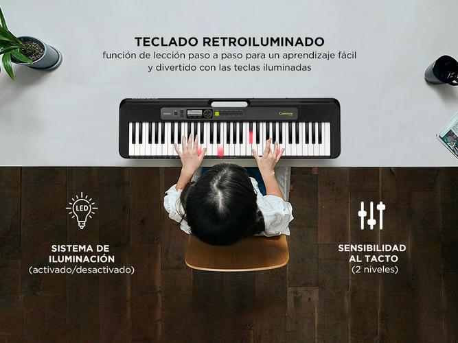 Teclado sensitivo Casio Casiotone LK-S250 61 teclas con Luz - 3